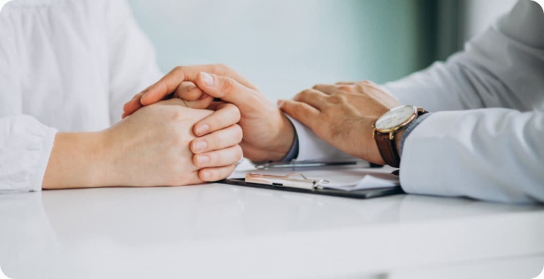 talking to a doctor